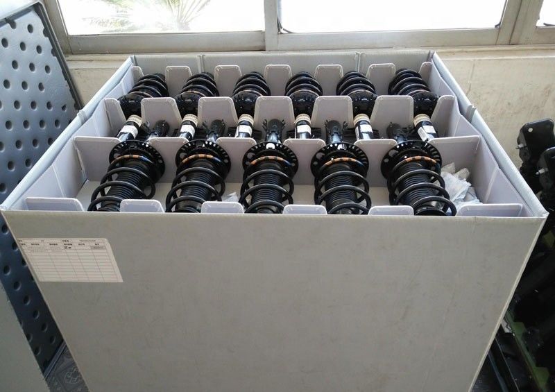 Blauwe 300kg-Ladings Plastic Coaming Opvouwbare Plastic de Palletdoos van Dooscoreflute