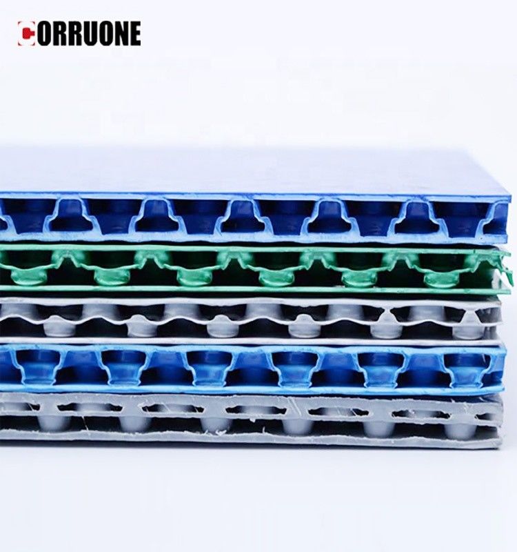 2mm 3mm 4mm 5mm 6mm 7mm de pp Golfcomités van het Bladpolypropyleen