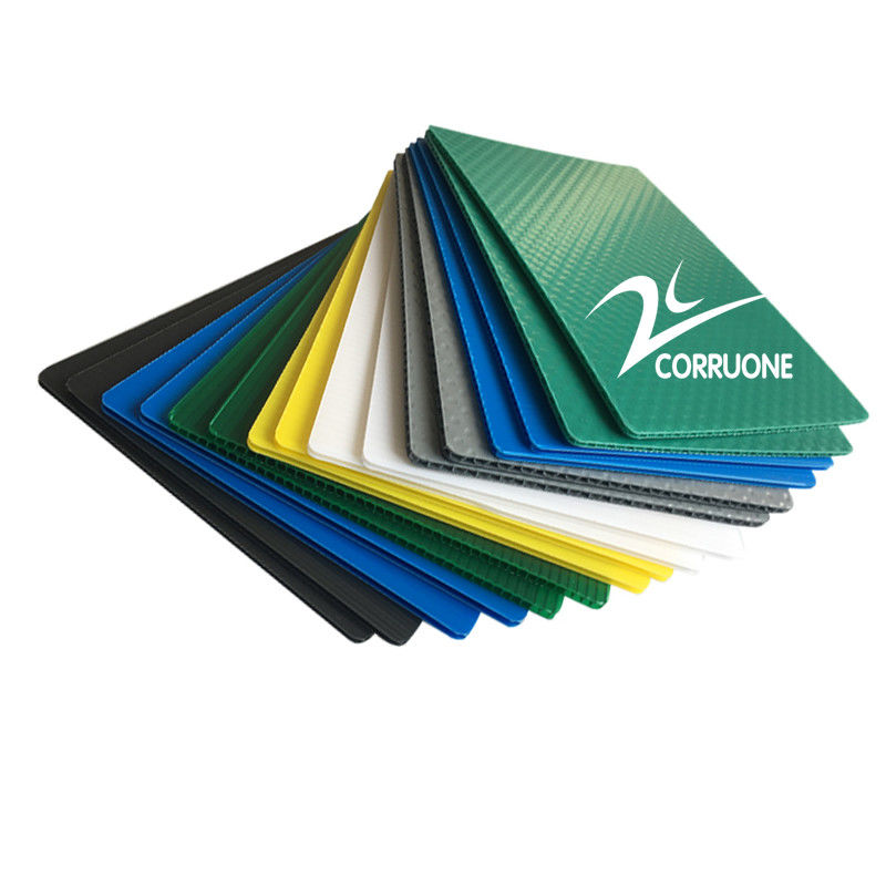 Gele Coroplast-Raad 5mm 6mm 8mm Golf Plastic Bladen 4x8