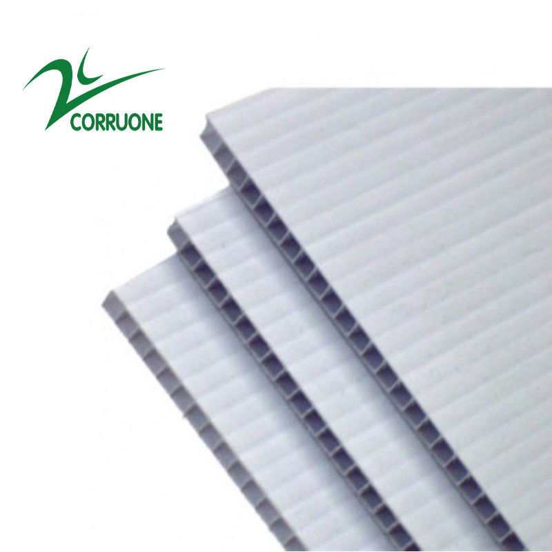10mm de 12mm Witte Corflute Bladen van de de Vloerbescherming van Bladencorrex