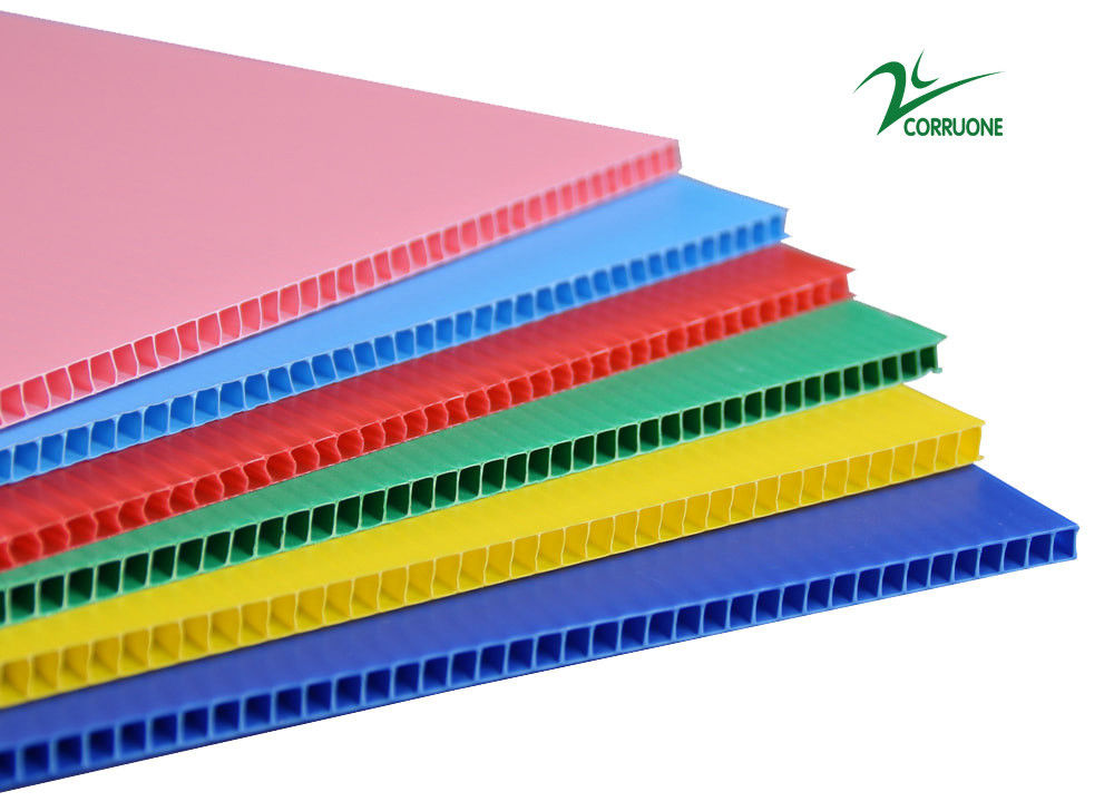 4ft X 8ft Twin Wall golfvormige UV-bestendige platen voor milieuvriendelijke verpakkingen